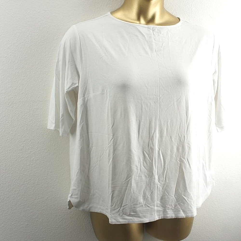 J.Jill white boxy wearever collection top size 1X nwots